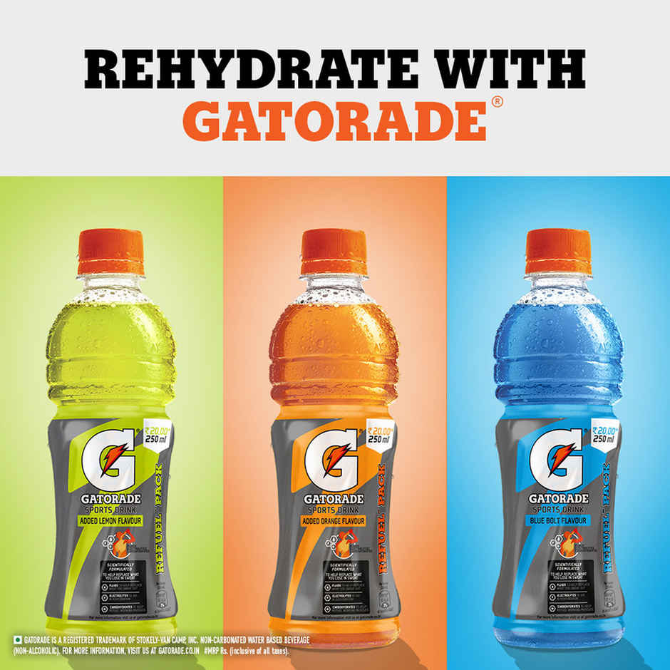 Gatorade Sports Drink - Orange Flavour 250 ml Combo