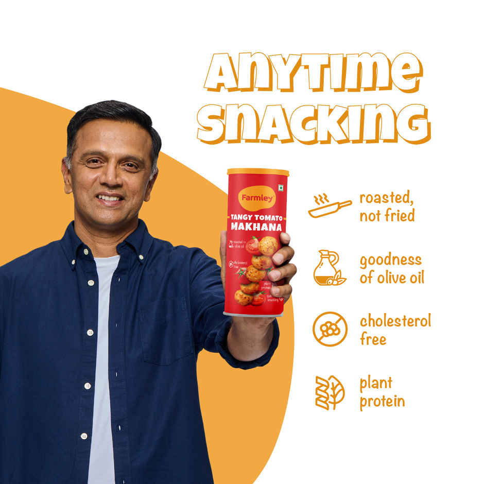 Farmley Tangy Tomato Makhana Roasted In Olive Oil Healthy Snacks