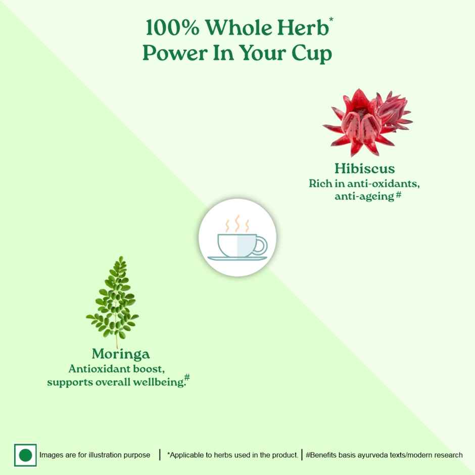 Organic India Moringa Hibiscus Herbal Infusion Bags