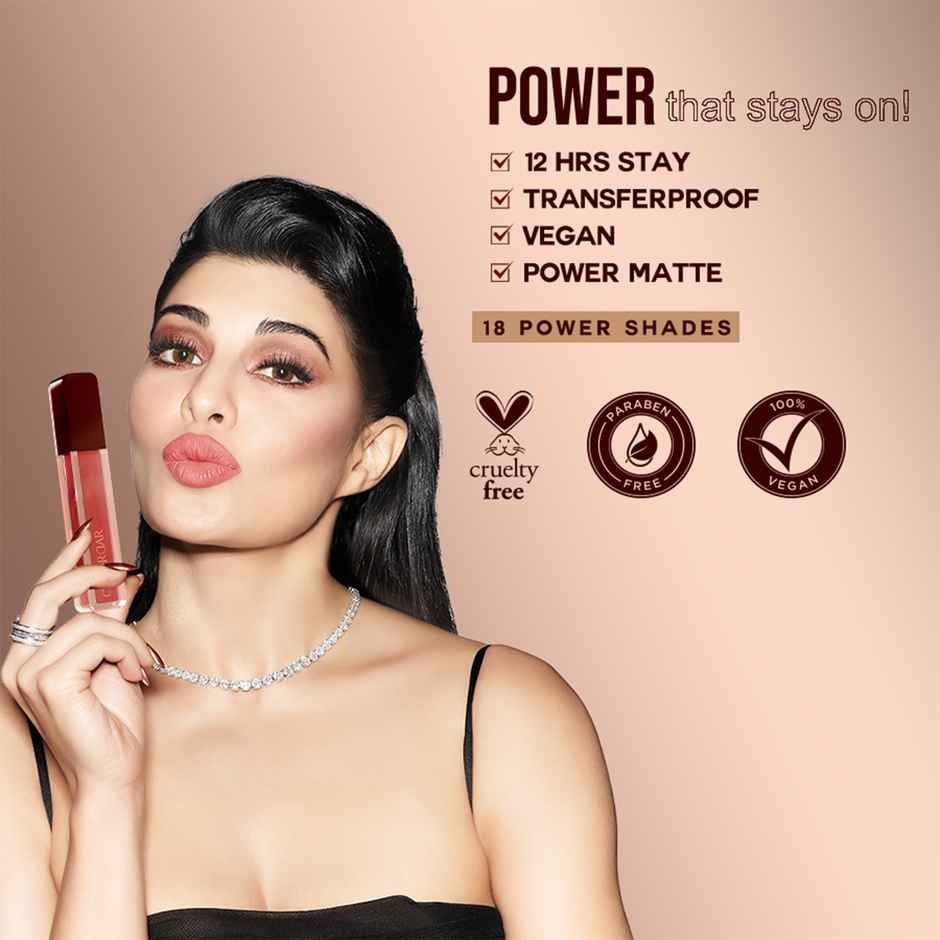 Colorbar Powerkiss Liquid Lipstick - Transferproof Lip color | Silicone Free
