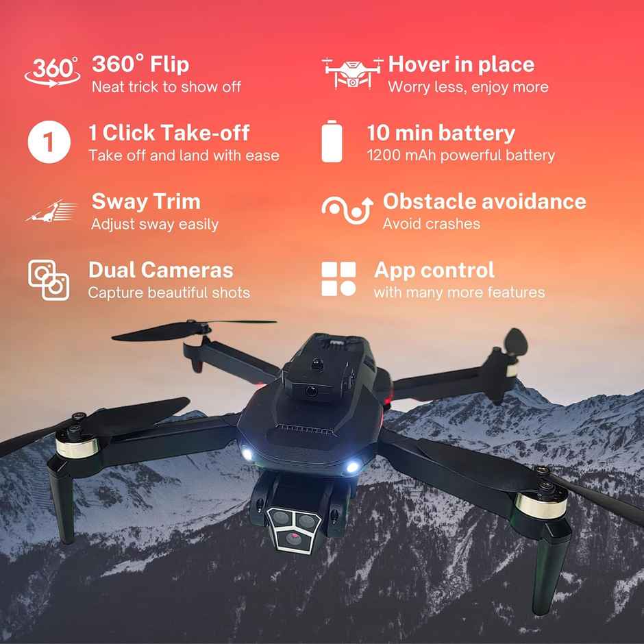 Drone - Brushless Motors, Three Speed Mode, Obstacle Avoidance (McCloud)
