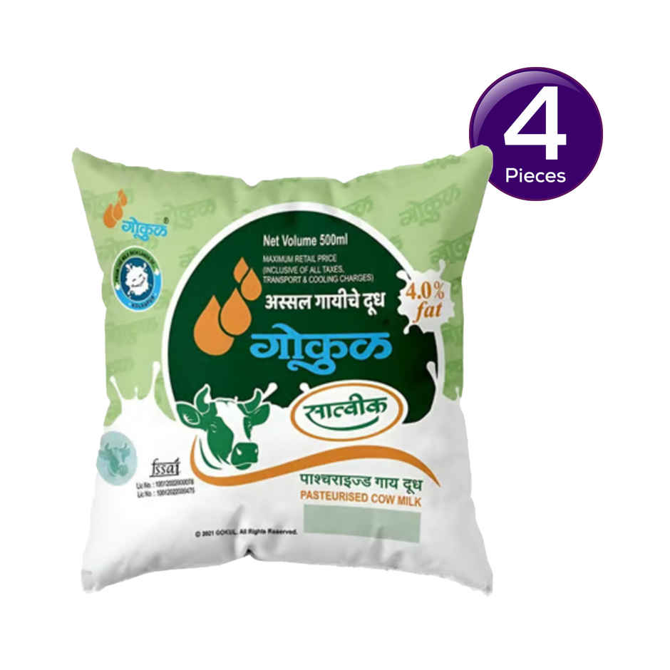 Gokul Toned Fresh Cow Milk (Pouch) Combo