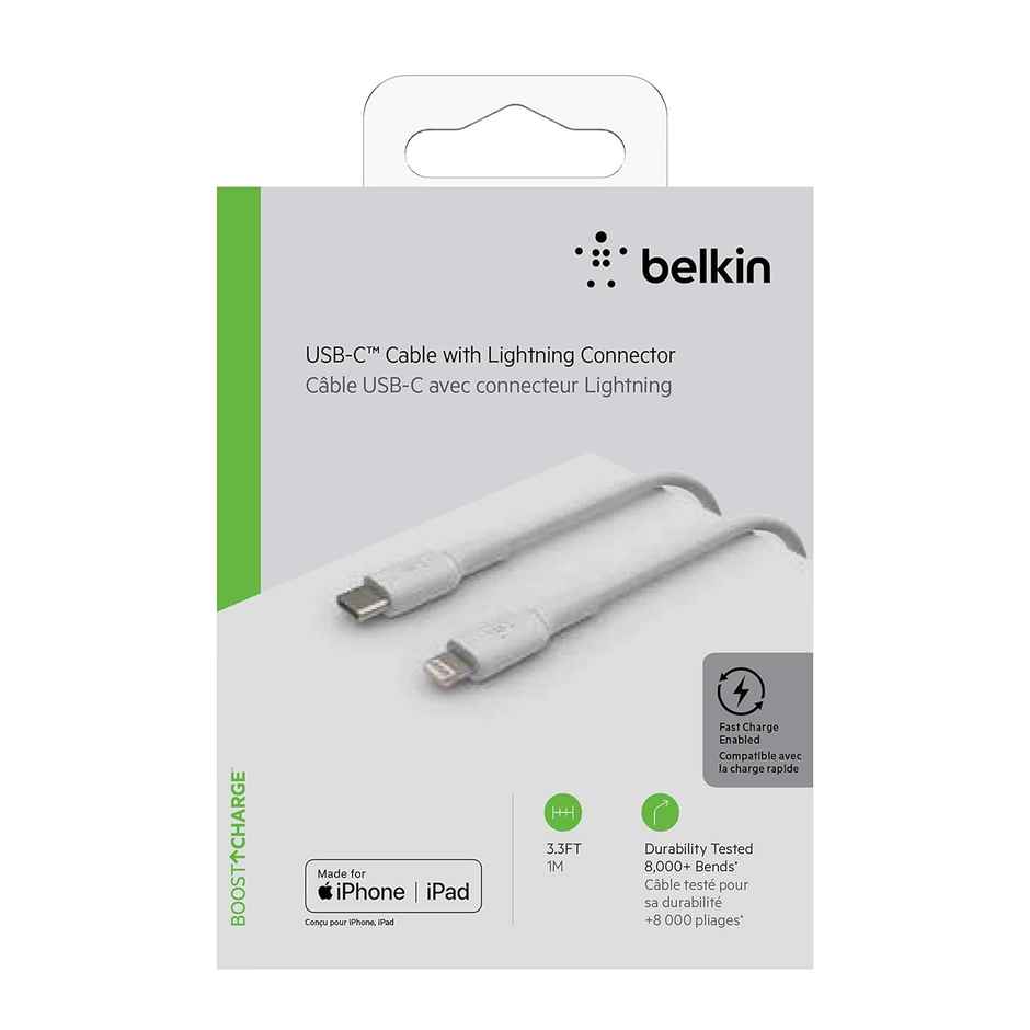 Belkin Lightning To Type C Cable | White