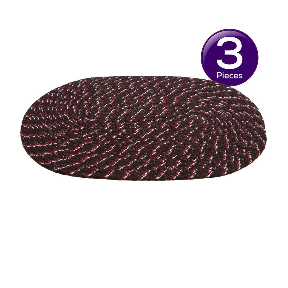 Elegant Weavers Oval Floor Mat (Colour May Vary) Combo