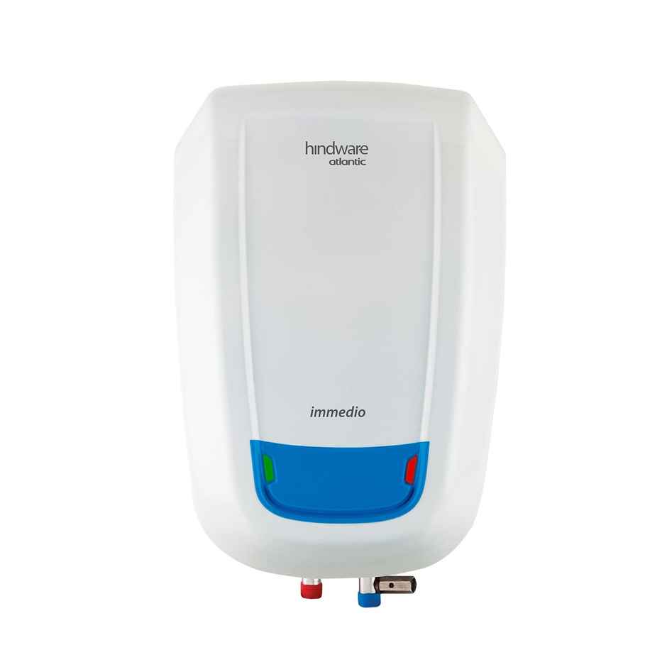 Hindware Smart Appliances Immedio 5L Water Heater, Wall Mounting, White & Blue