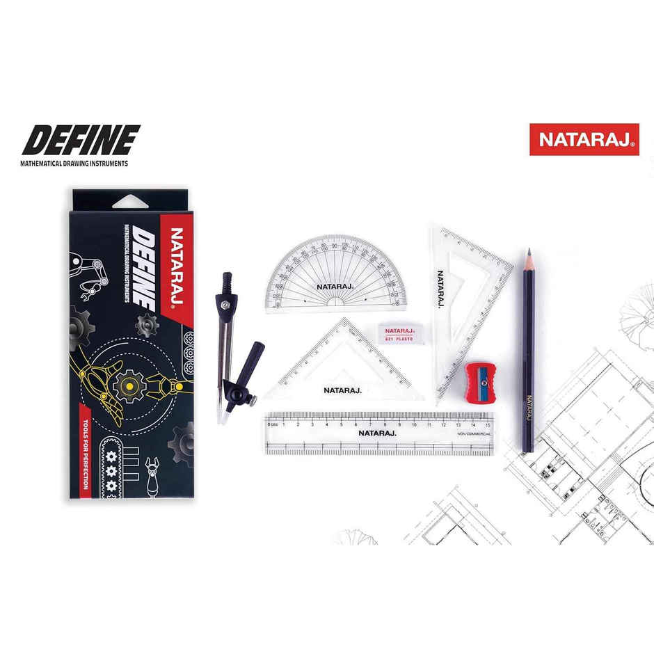 Nataraj Define Mathematical Drawing Instruments Geometry Box | High precision instruments