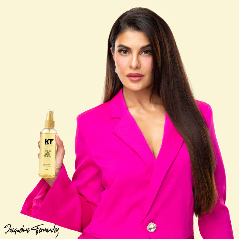 KT Professional Liquid Silk Hair Serum | Silky Smooth Hair with Keratin, Argan & Almond Oil