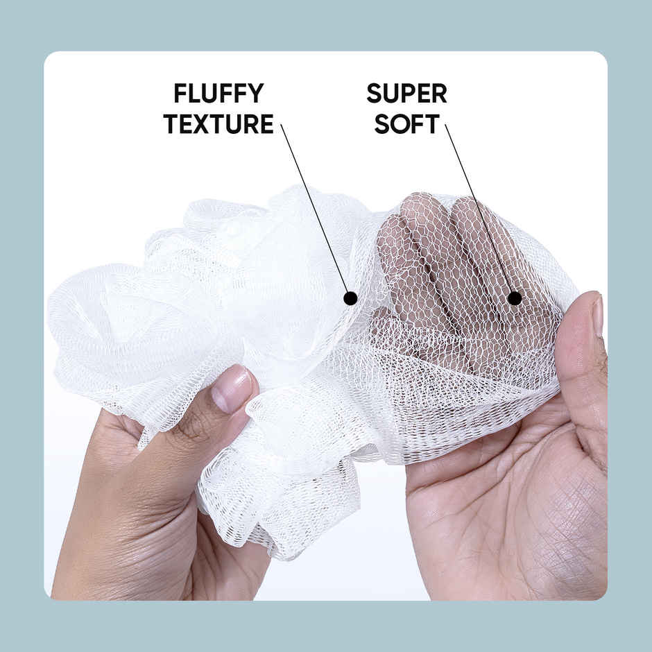 VEGA Mini Bath Loofah Sponge Remove Dead Skin for Men & Women | Pack of 2 | BA-3/12