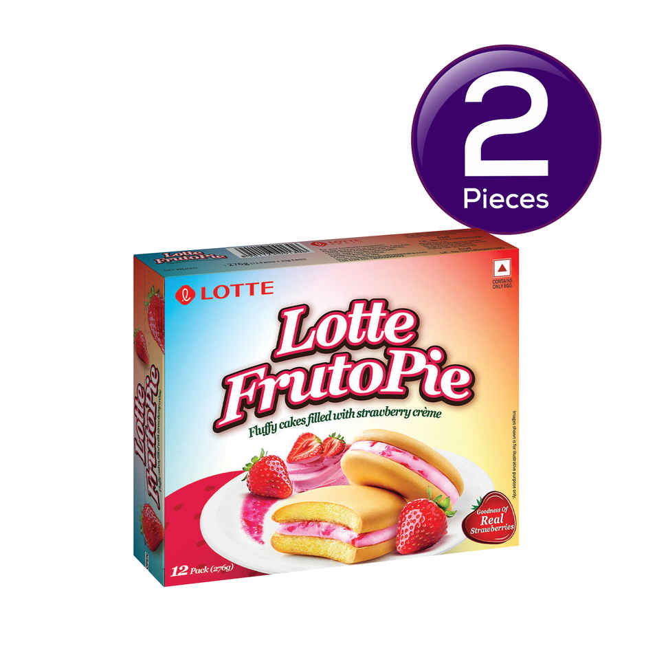 Lotte Strawberry Fruto Choco Pie | Trans Fat-free Combo
