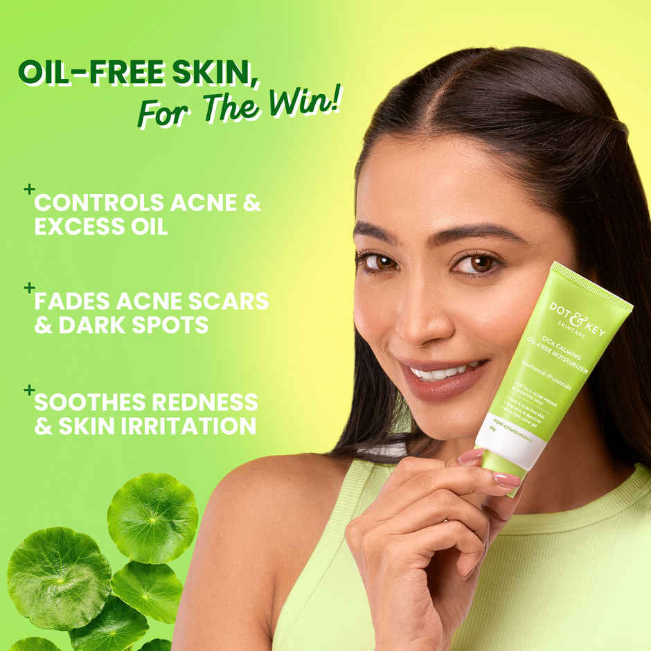 Dot & Key CICA + Niacinamide Oil-Free Moisturizer for Dark Spot, Oily, Sensitive & Acne Prone Skin