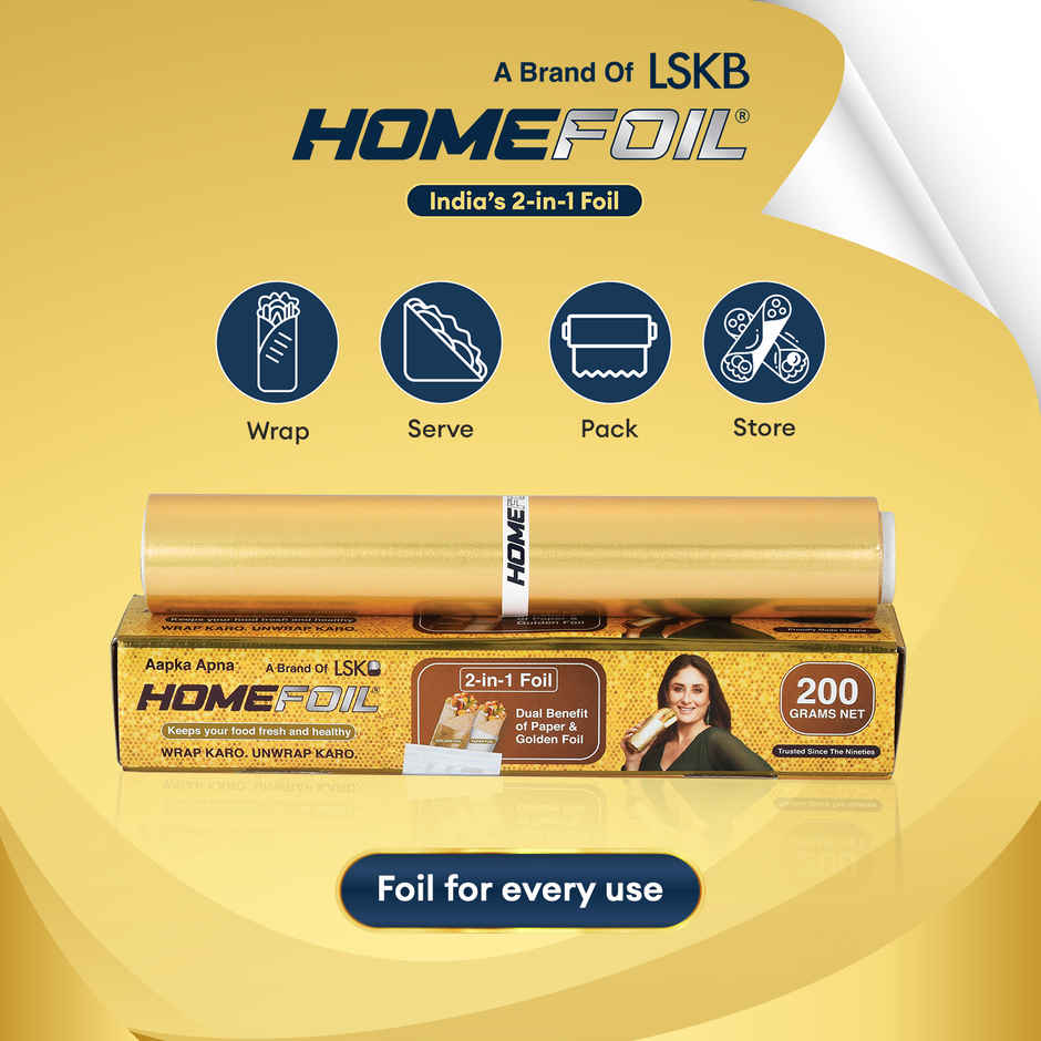 HOMEFOIL 2-in-1 Paper & Golden Foil | 13.22 m