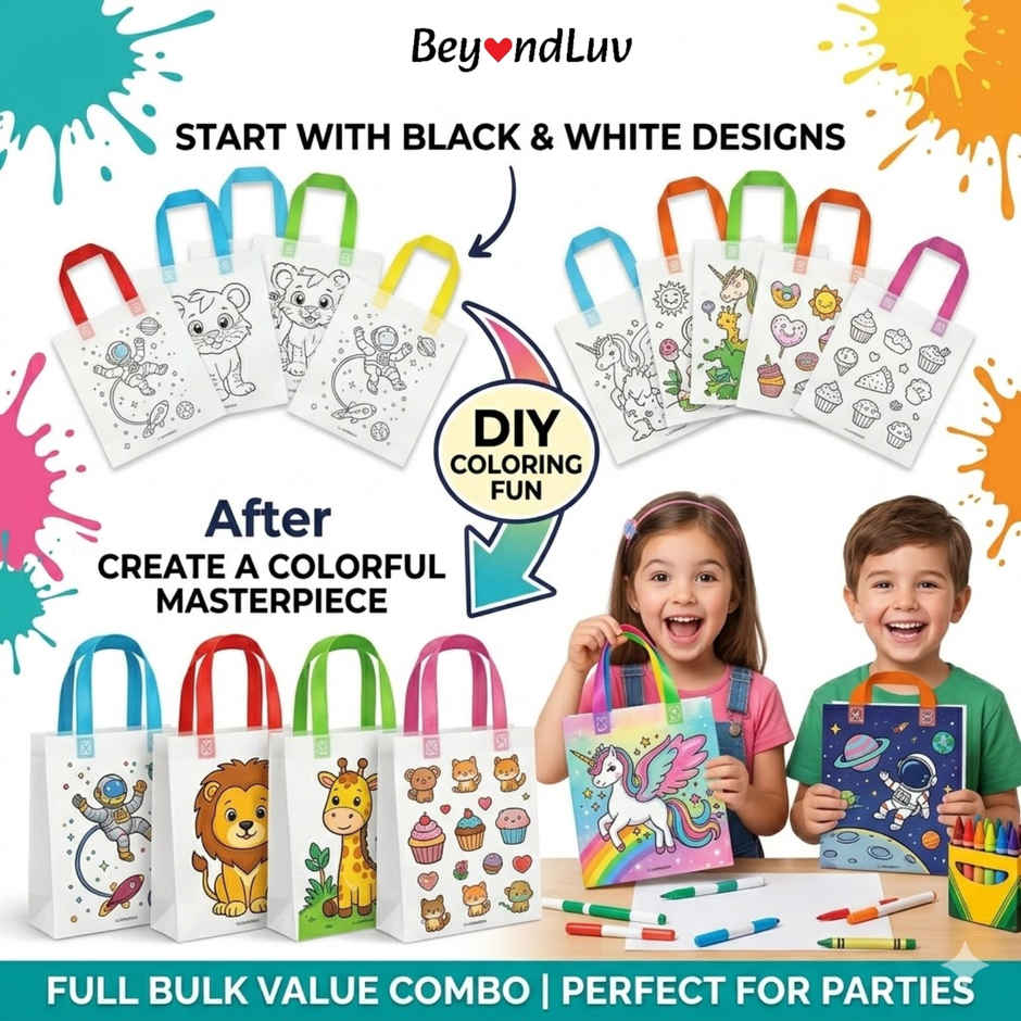 Gift Bags For Kids Birthday Party with Diy Bags | Return Gifts Bags | BeyondLuv