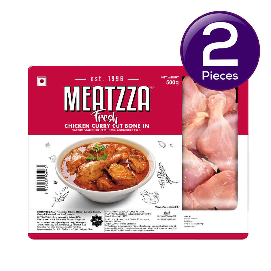 Meatzza Fresh Chicken Curry Cut Bone In Combo