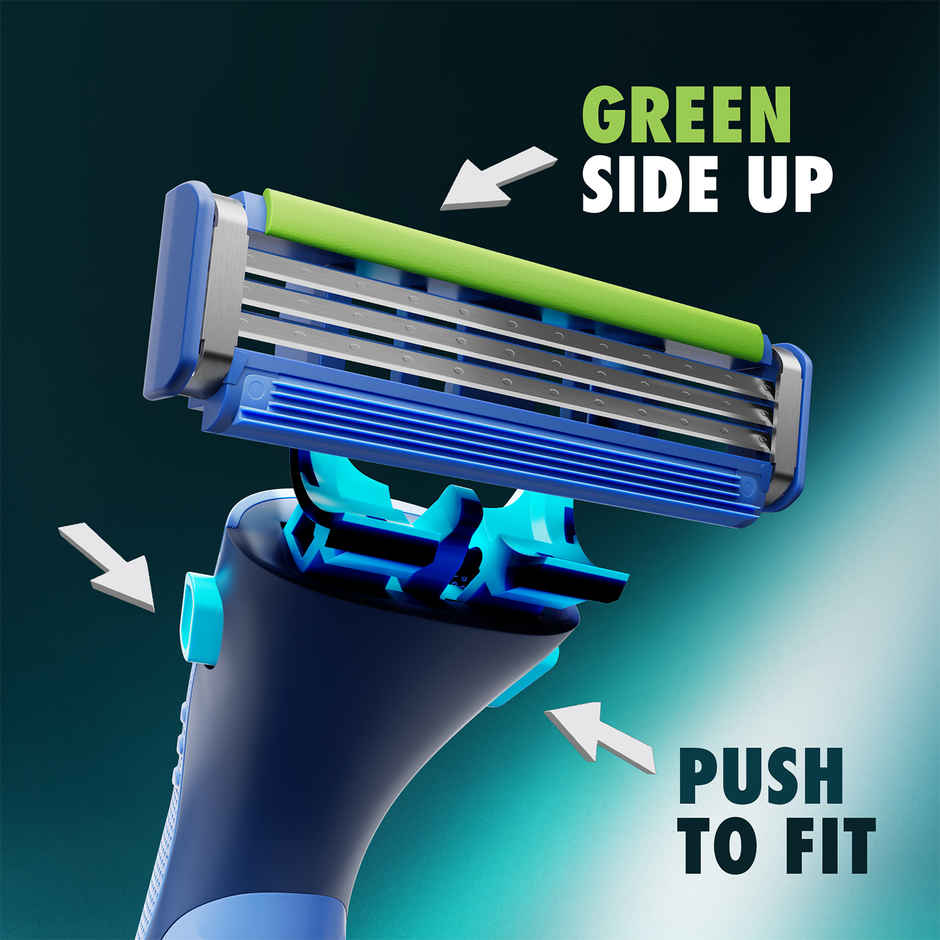 Gillette Guard 3in1 Mens Razor 2 Cartridge 1 Razor