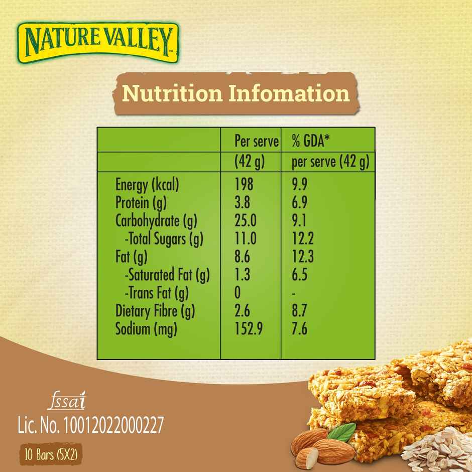 Nature Valley Crunchy Granola Bars Whole Grain Oats & Roasted Almond