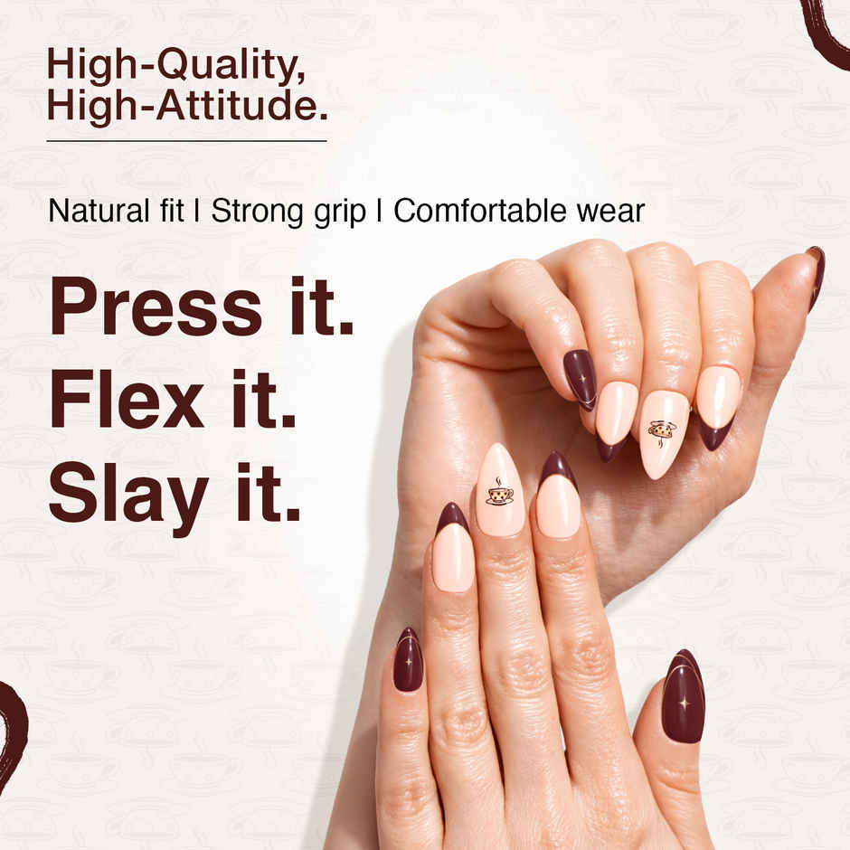 Swiss Beauty Craze Brewtiful Rachel Press On Nails