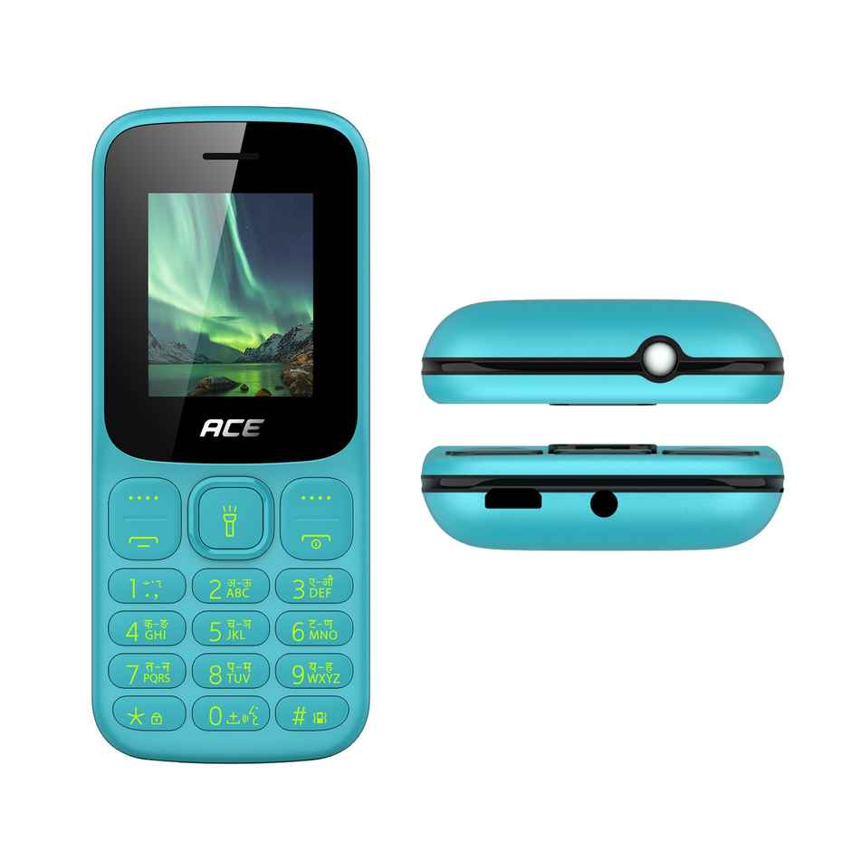 itel Ace 3 Shine Keypad Mobile | 1.8" Display | 1000 mAh Battery | Interstellar Blue