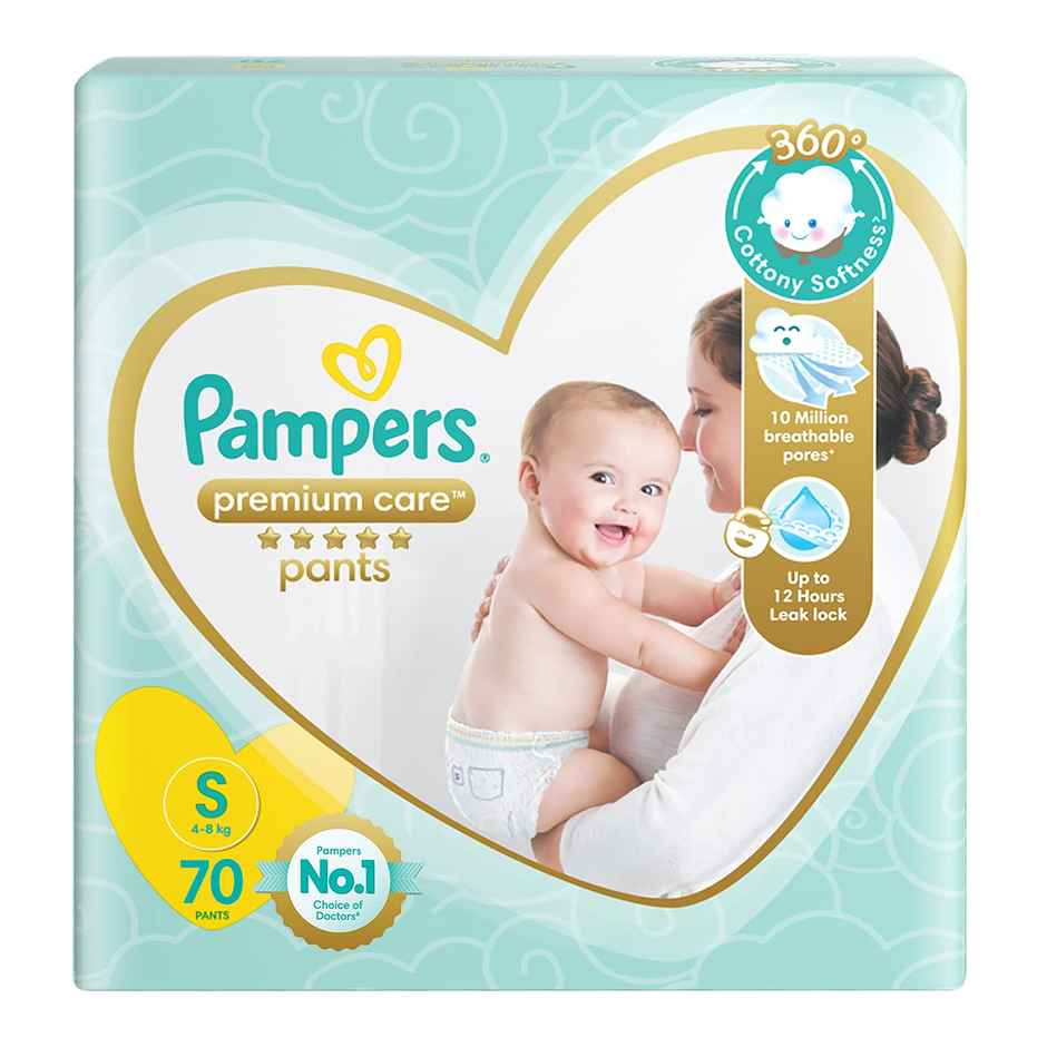 Pampers Premium Care Baby Diapers | Pant Style | S | 70 pcs