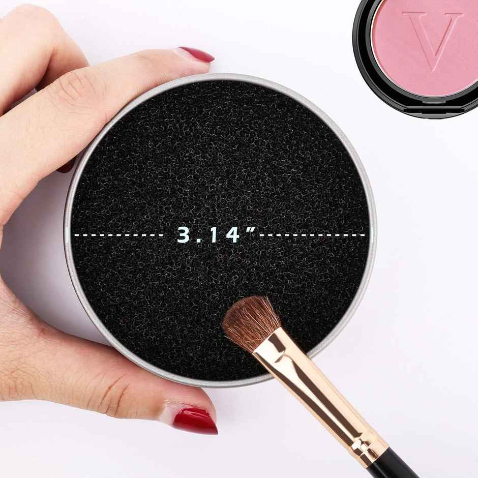 Bronson Professional Makeup Brush Cleaner Sponge Tin Quick cleaning with Powder Colour Removal