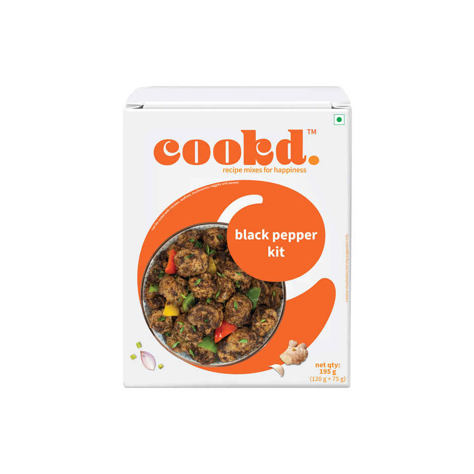 Cookd Black Pepper Kit (195g) & Cookd Manchurian Kit (195g) Combo
