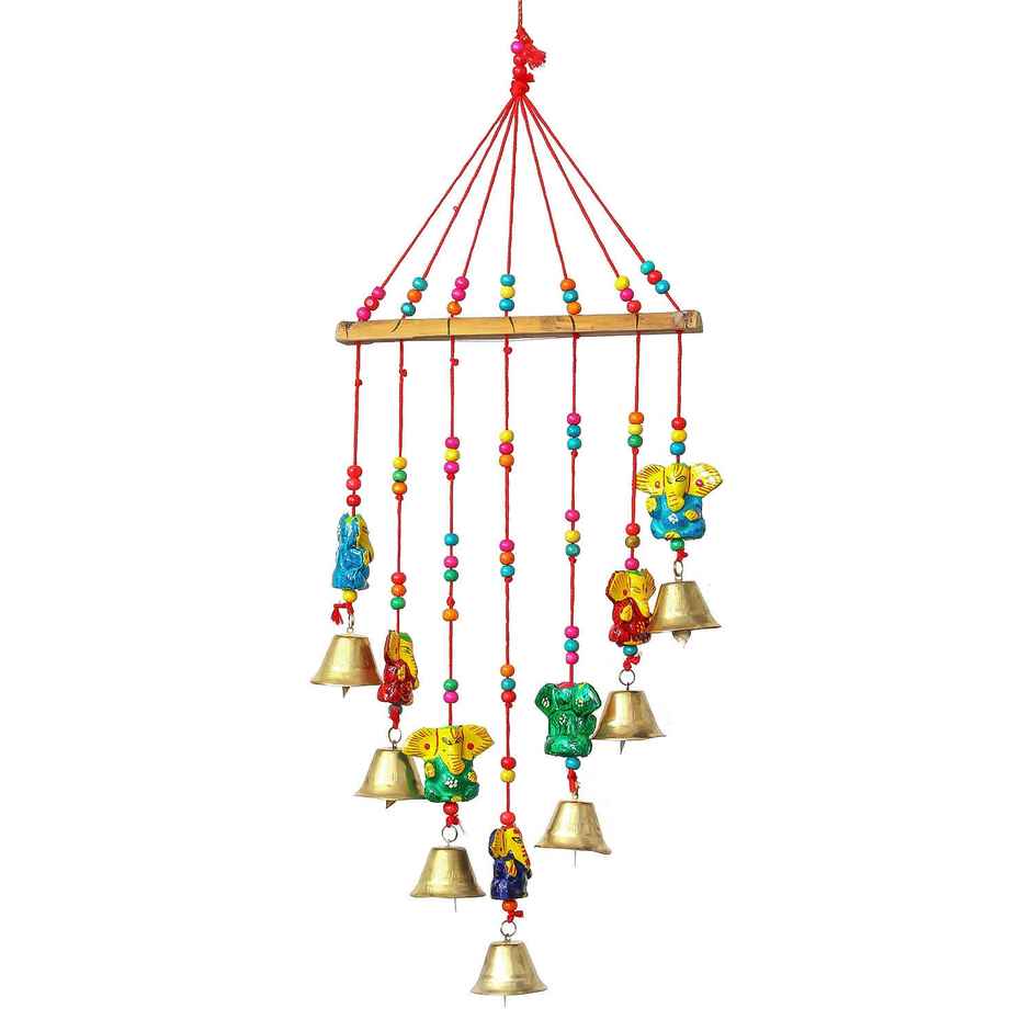 Handcrafted Decorative Lord Ganesha Wall/Door/Window Hanging Bells | eCraftIndia