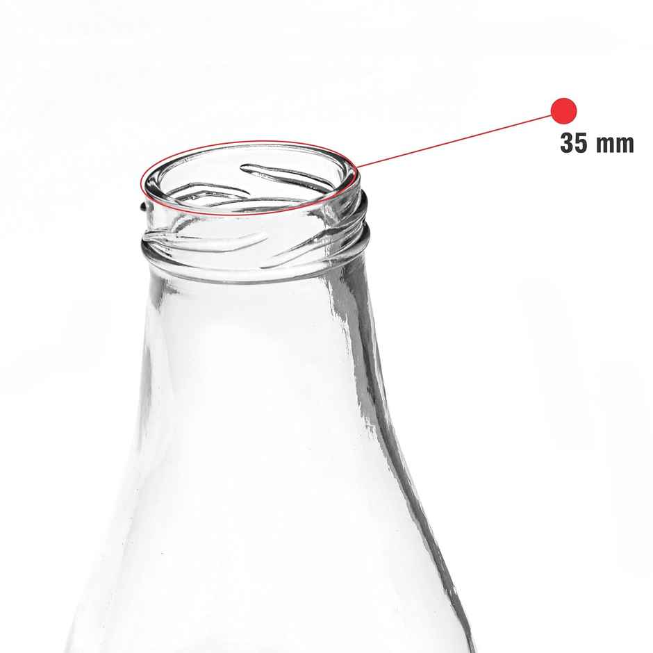 Lazer Transparent Glass Bottle | 300 ml