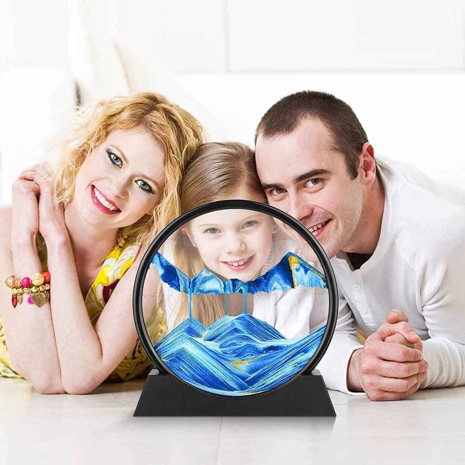 Desidiya Moving Sand Art Picture Showpc Blue