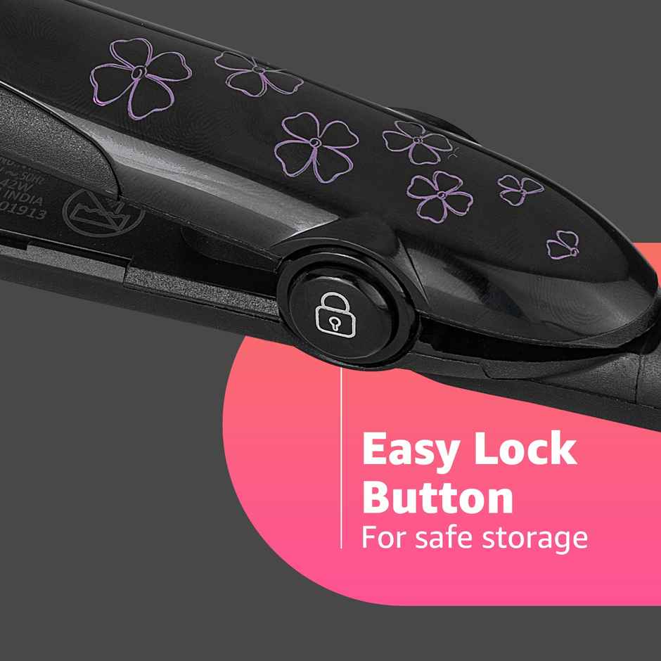 Vega Adore Hair Straightener for Women with Ceramic Plates & Fast Heat, 1 Year Warranty, (VHSH-18)