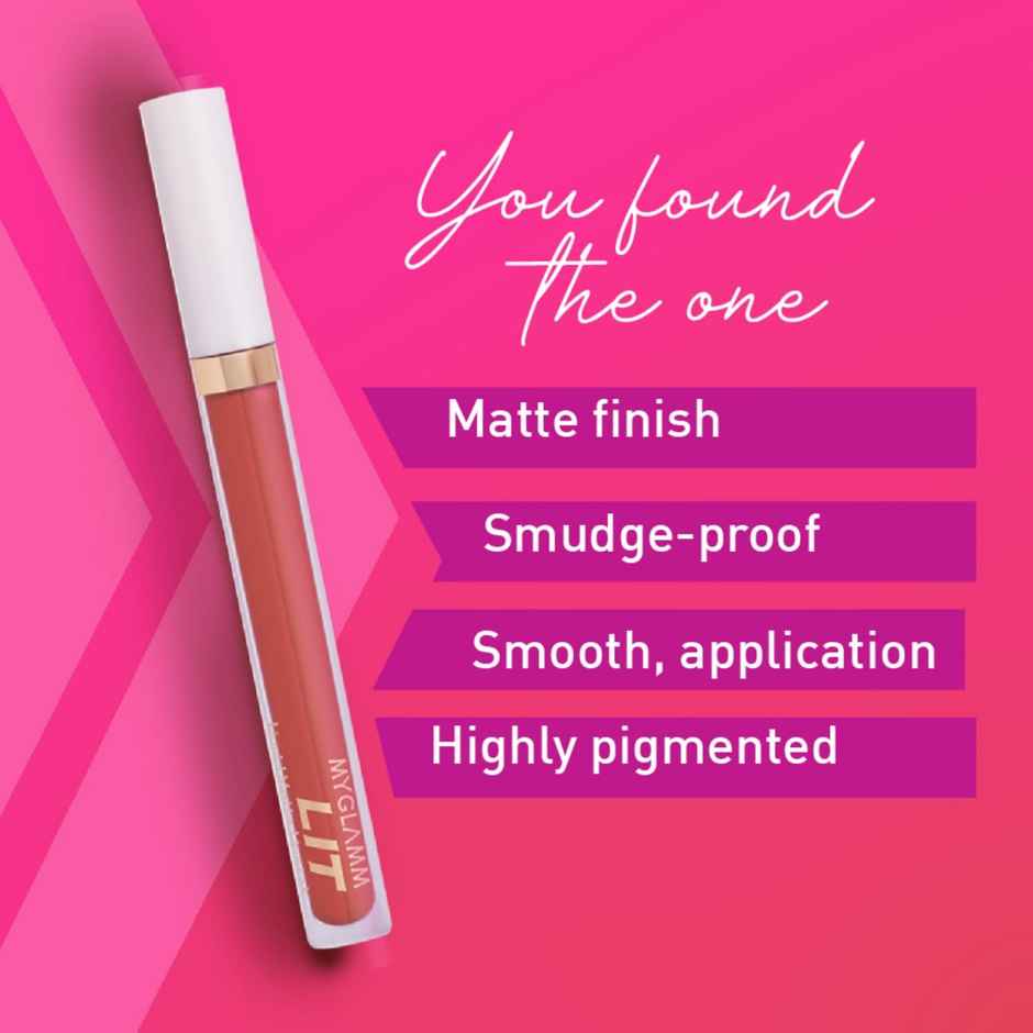MyGlamm Lit Liquid Lipstick - Swinger | Silicone Free