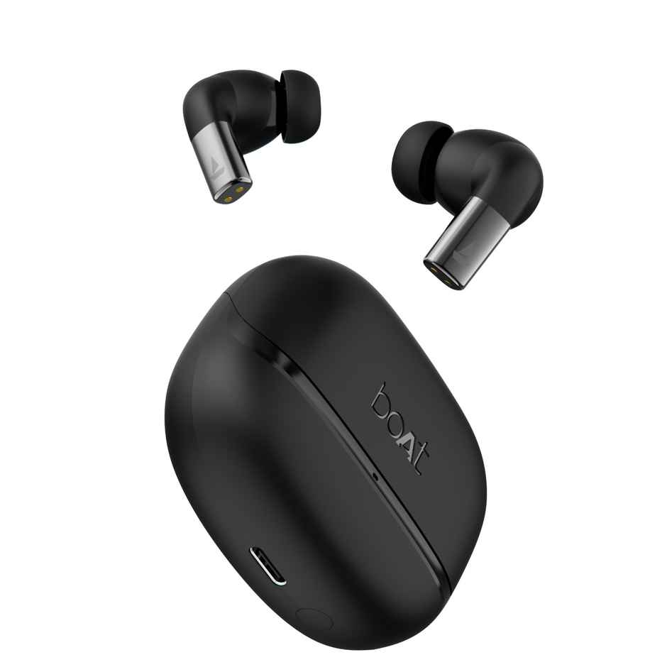 boAt Airdopes Ultra Pro TWS Earbuds W- 100H Playtime, Spatial Sound - 24-Bit Audio,Gunmetal Black
