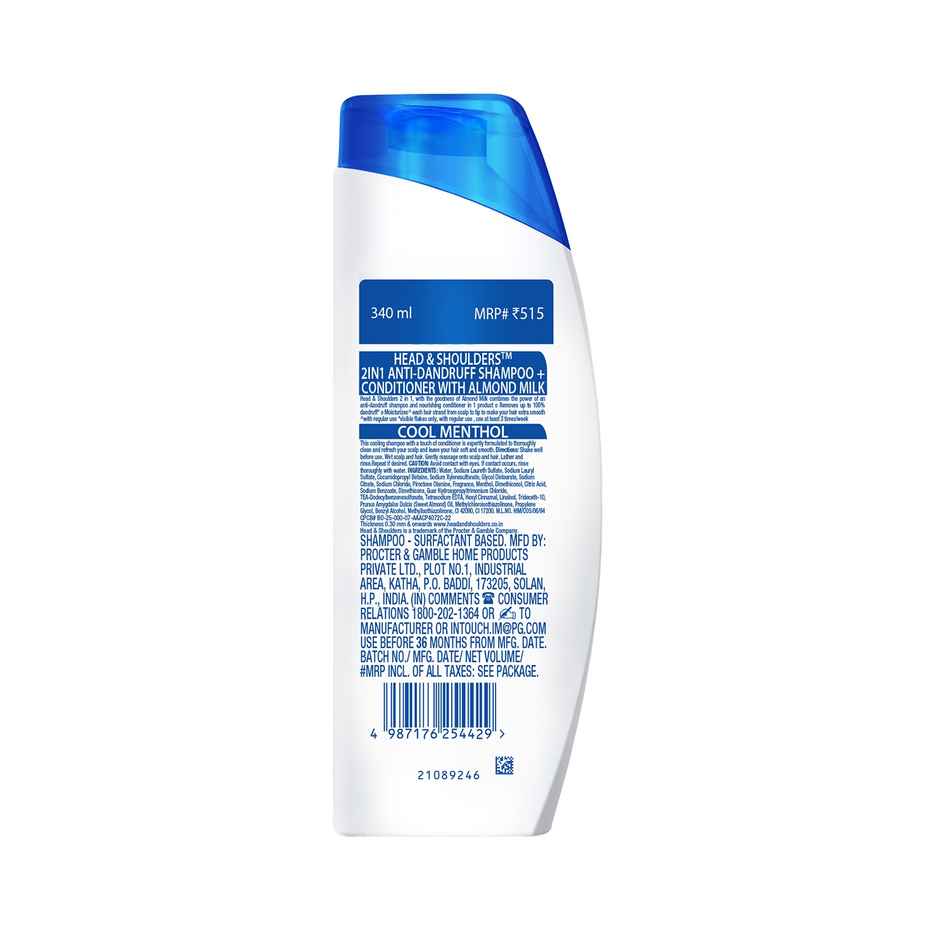 Head & Shoulders 2-In-1 Cool Menthol Anti Dandruff Shampoo + Conditioner For Women & Men