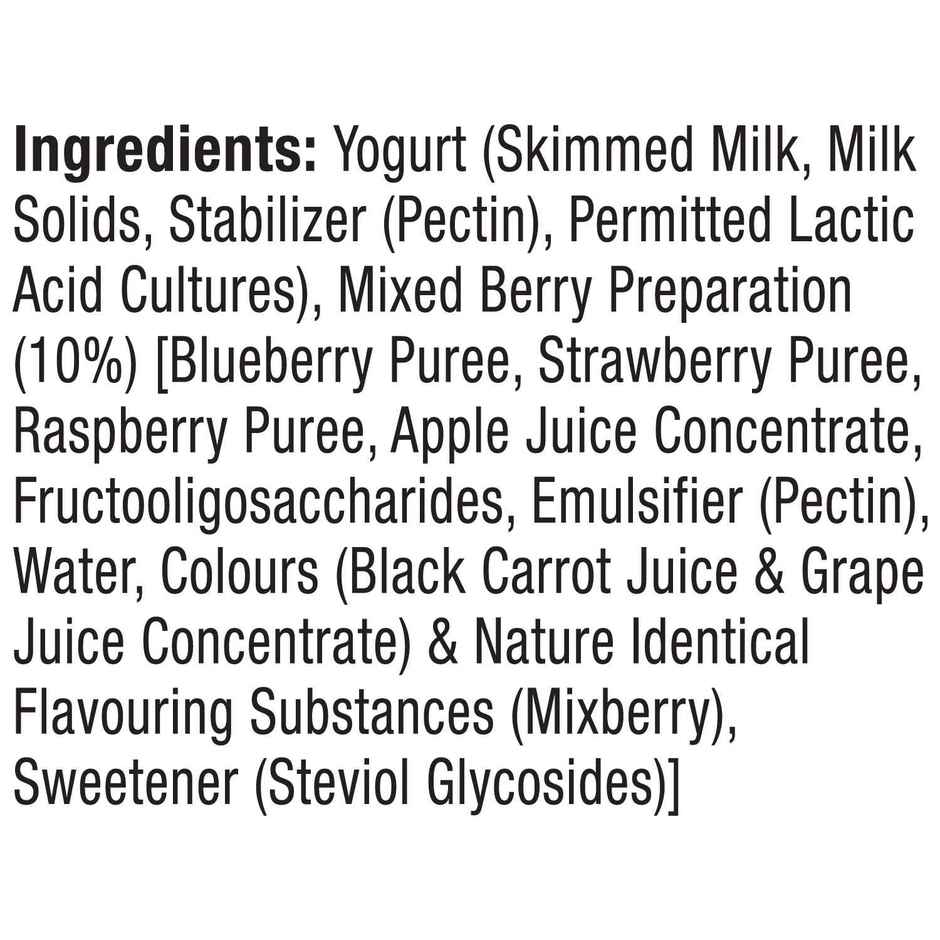 Epigamia 15 G Protein Turbo Yogurt, Mixed Berries