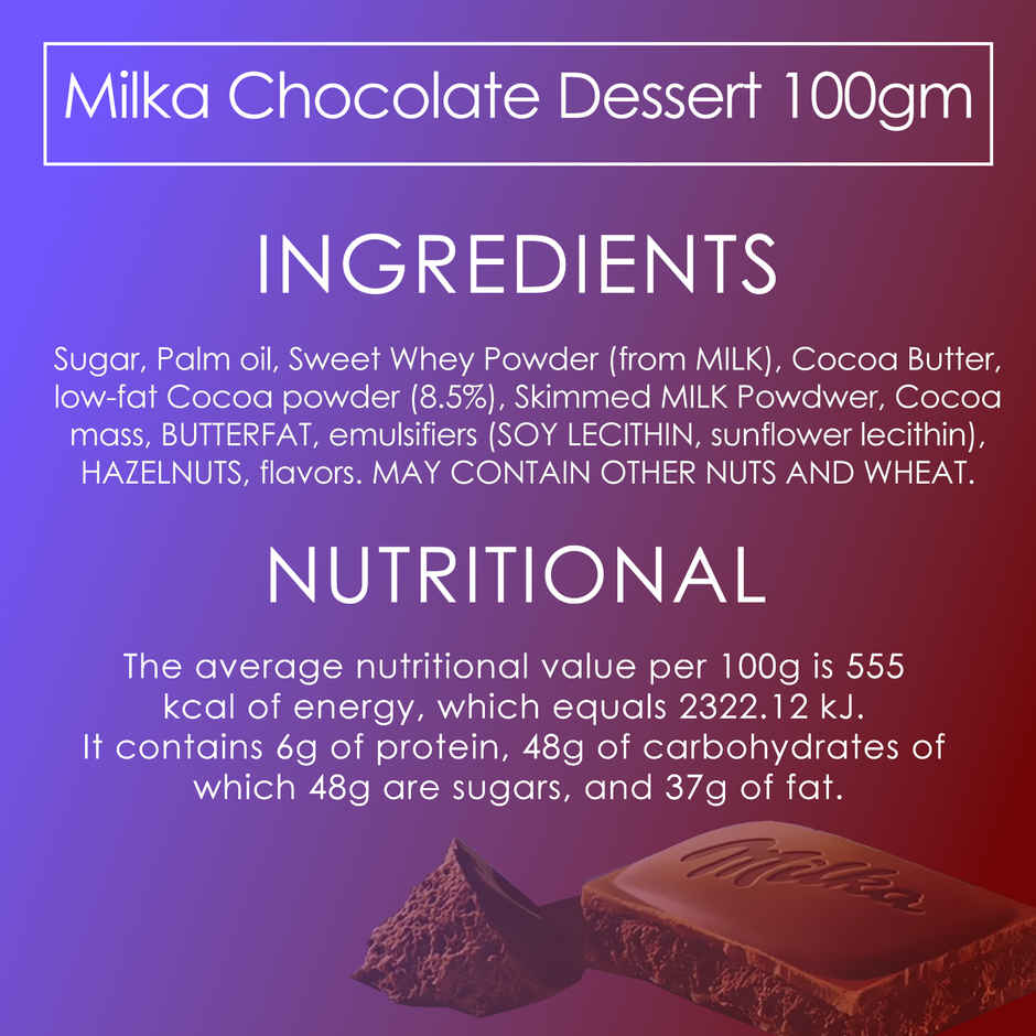 Milka Chocolate Dessert