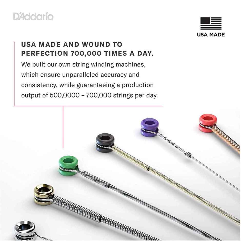 D'Addario Ez910 Bronze Acoustic Guitar Strings | 85/15 Full Bright Tone Stainless Steel Material