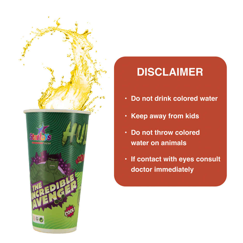 Hulk Holi Magic Glass | Star
