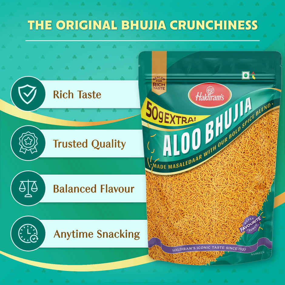 Haldiram's Aloo Bhujia | Crispy Potato Namkeen