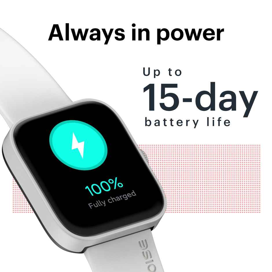 Noise ColorFit Caliber Smartwatch | LIGHT GREY