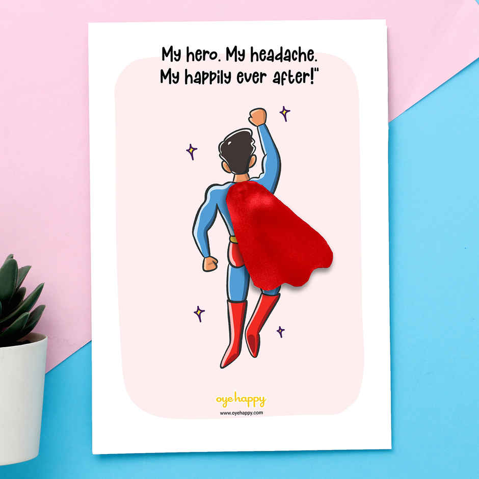 Happy Mail Super Husband Cape Card