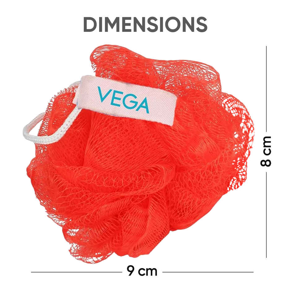 Vega Mini Bath Loofah Sponge Remove Dead Skin for Men & Women, Pack of 2 (BA-3/12)