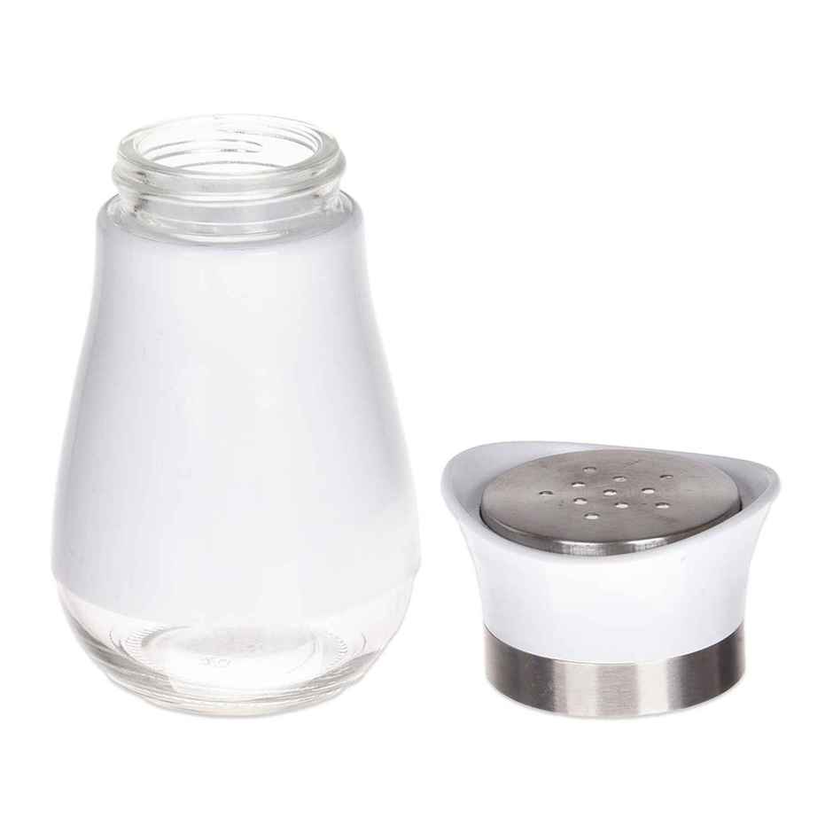 Kuber Industries Salt Shaker Box | Stainless Steel Pepper Shaker Box-White