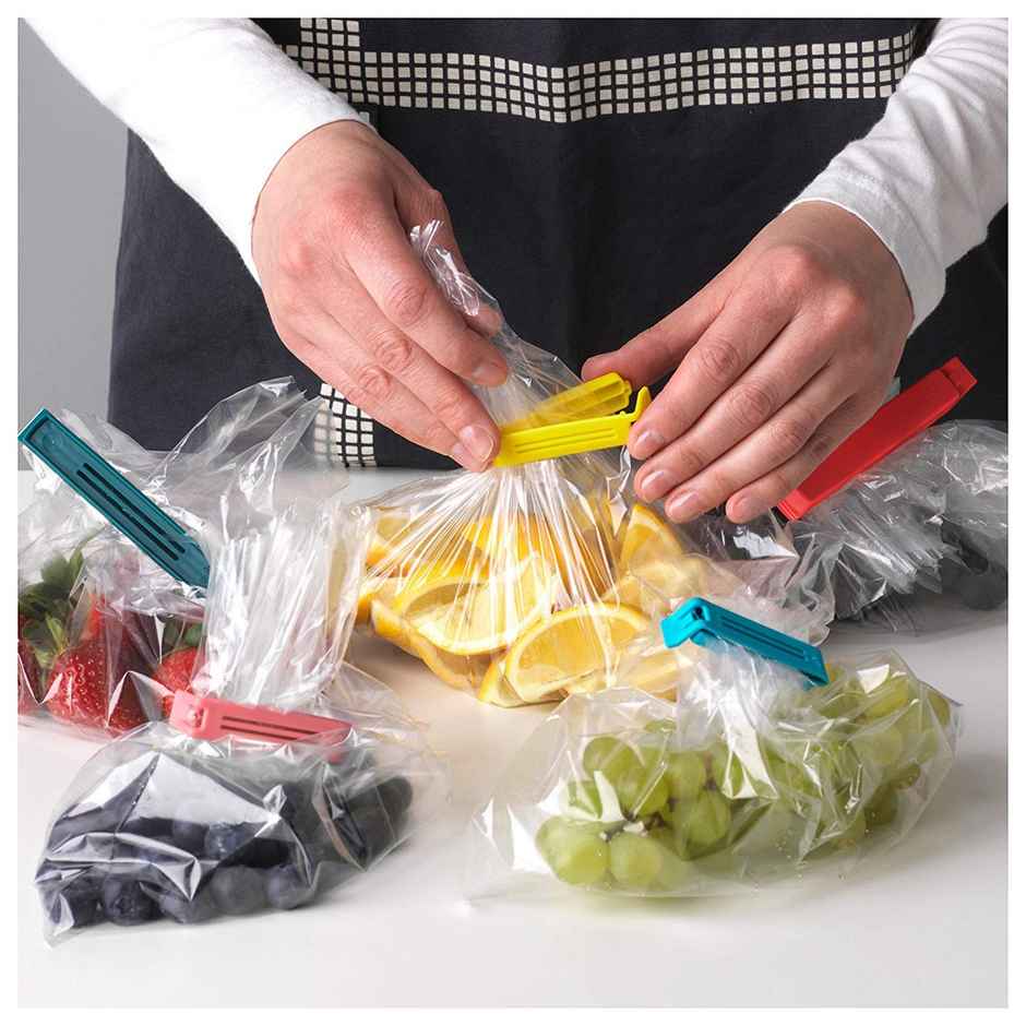 YouBee 18 Pcs Plastic Pouch Sealing Clips | Camping Snack Sealing Bag Clips