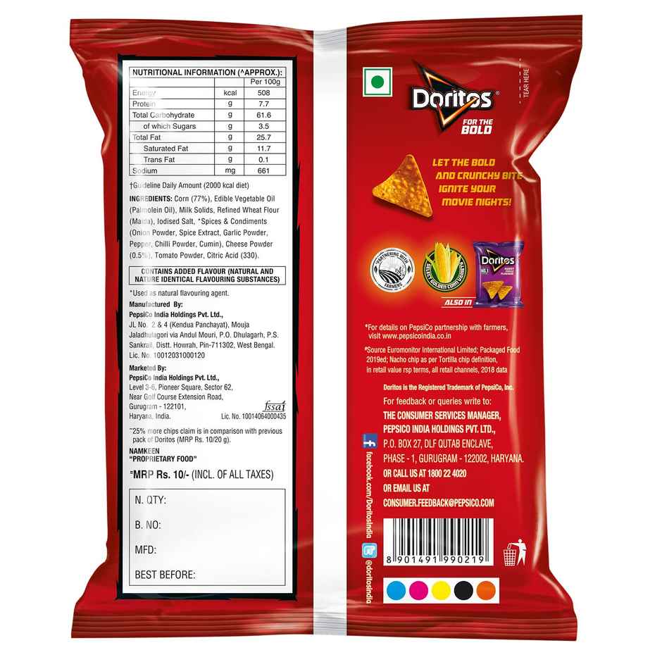 Doritos Nacho Cheese Flavoured Corn Chips