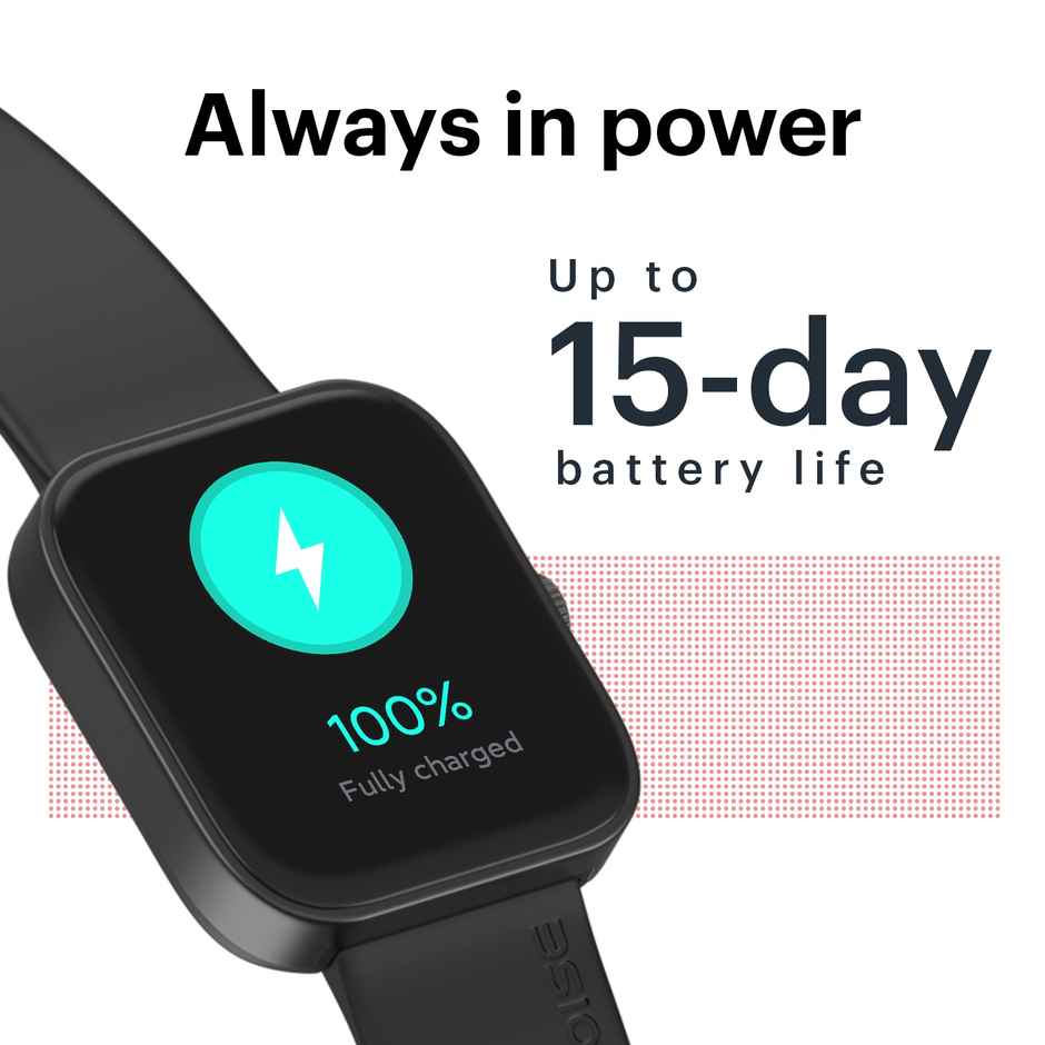 Noise ColorFit Caliber Smartwatch | Metal Black