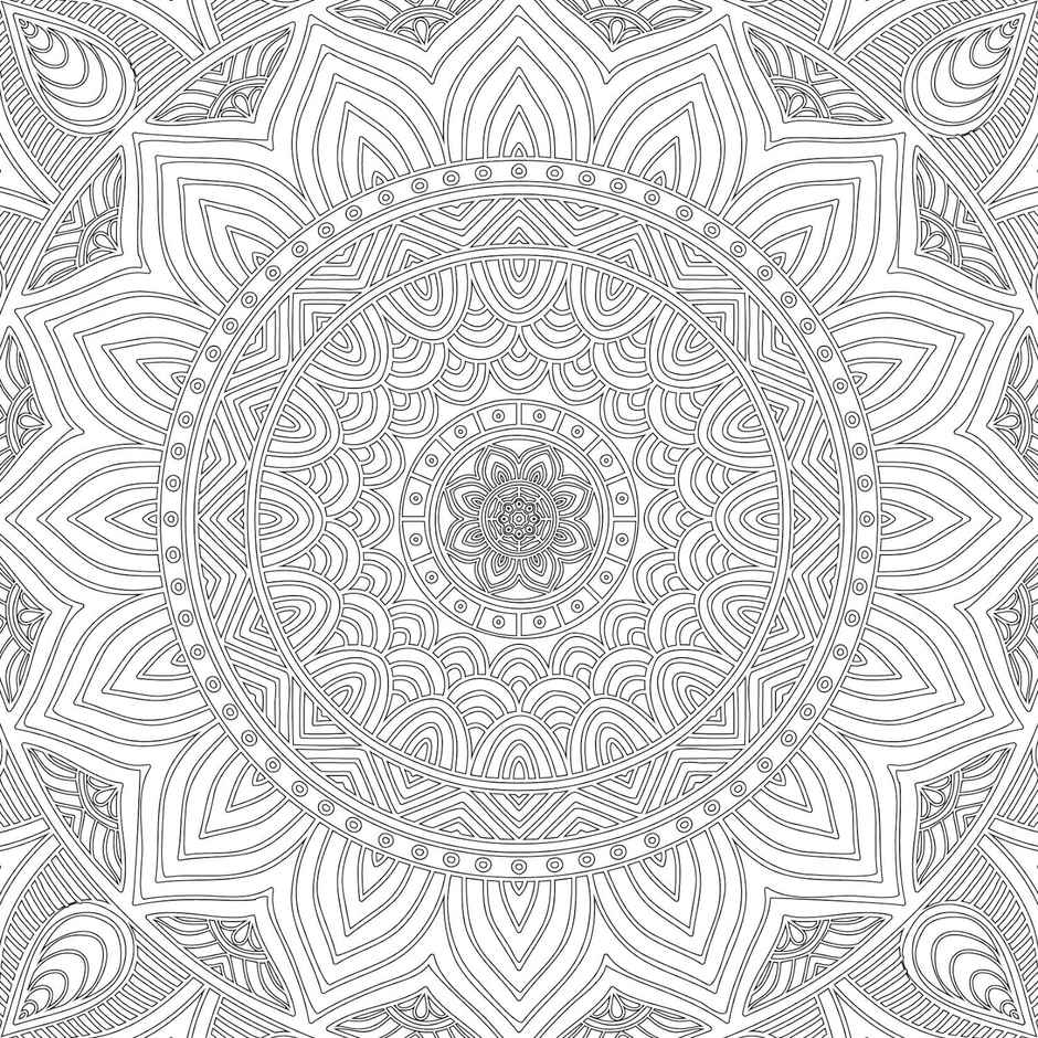 Refreshing Mandala Colouring Book for Adults- 2|Mandala Designs For Peace, Relaxation & Creativity