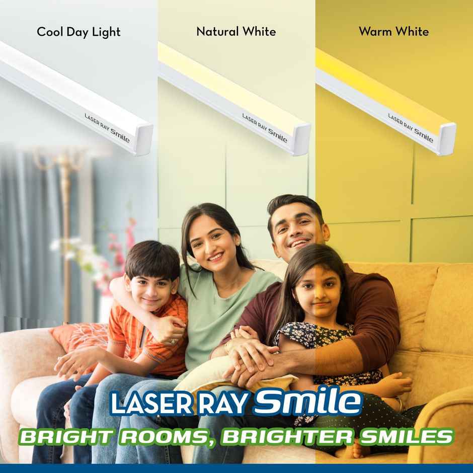 Crompton Laser Ray Smile 20W Led Batten | Energy Efficient Batten For Home | Cool Day Light 6500K
