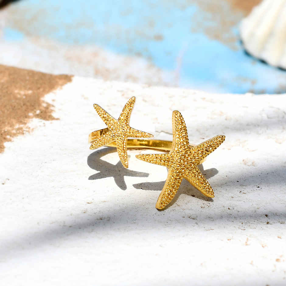 Voylla Hawaii Starfish Open Finger Ring