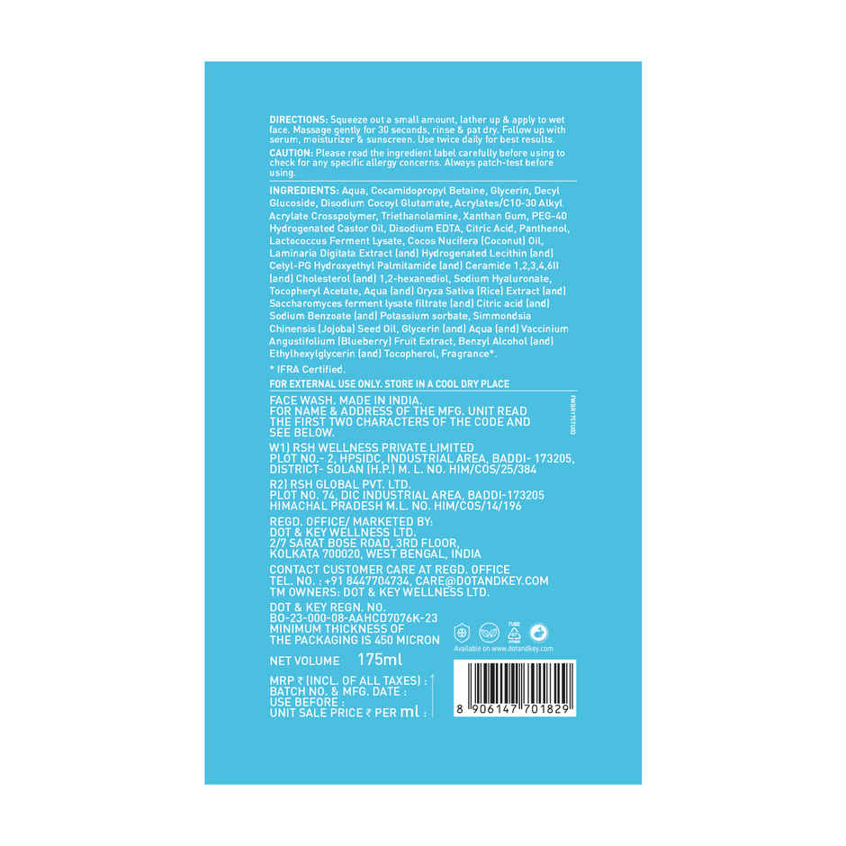 Dot & Key Barrier Repair + Hydrating Gentle Face Wash