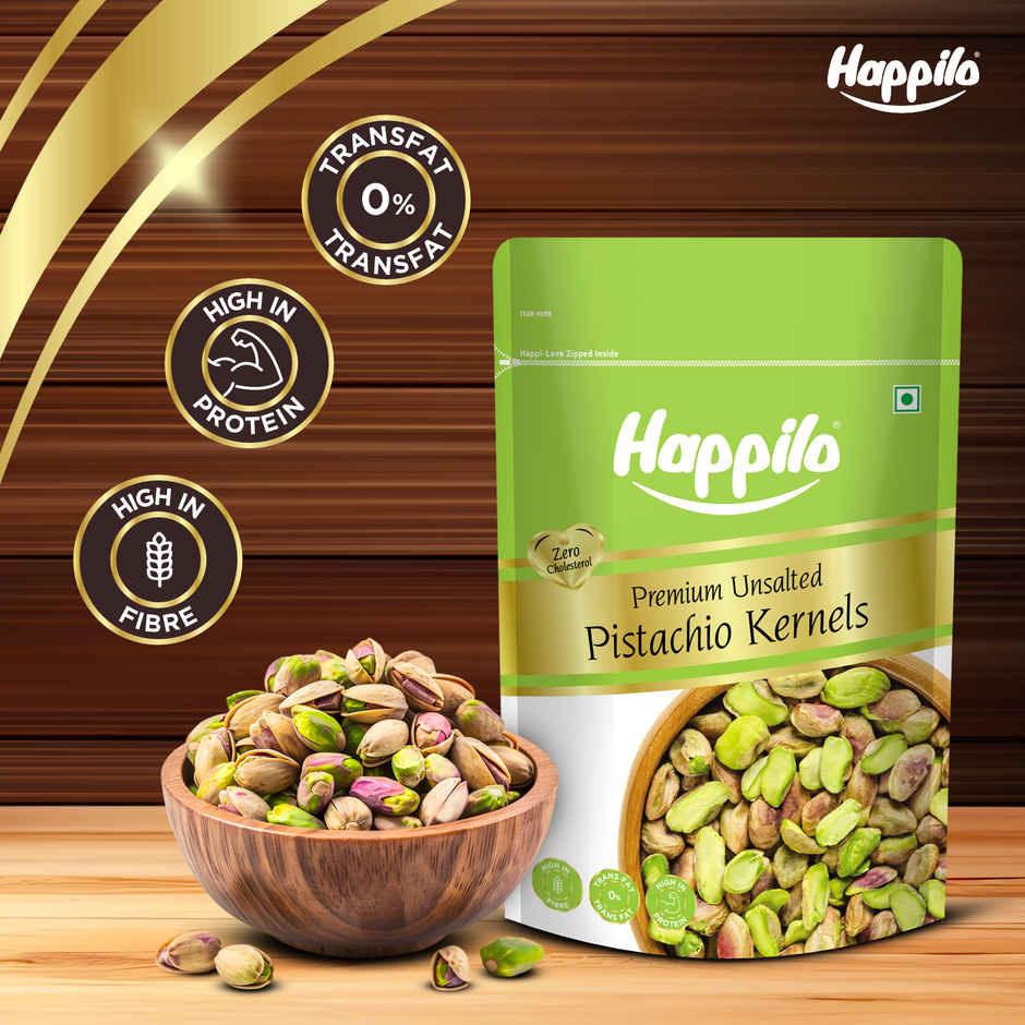 Happilo Premium Unsalted Pista Kernels|Dry Fruits