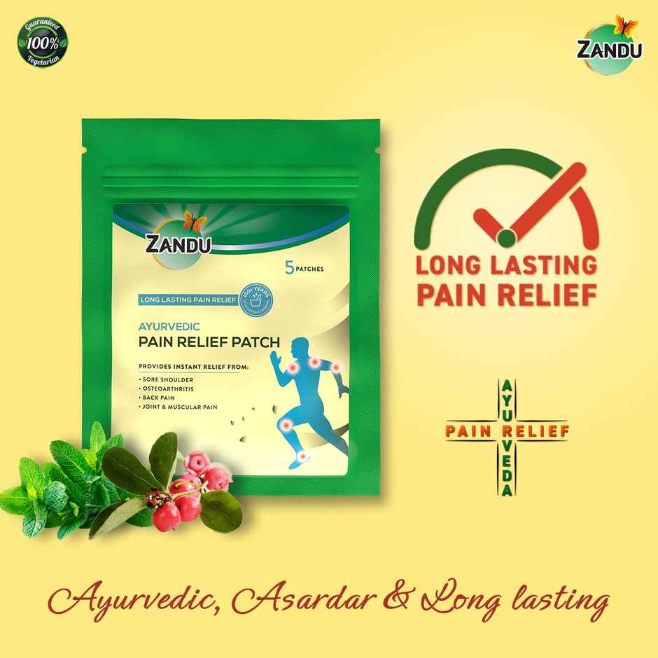 Zandu Ayurvedic Pain Relief Patch (Pack of 5 patches)