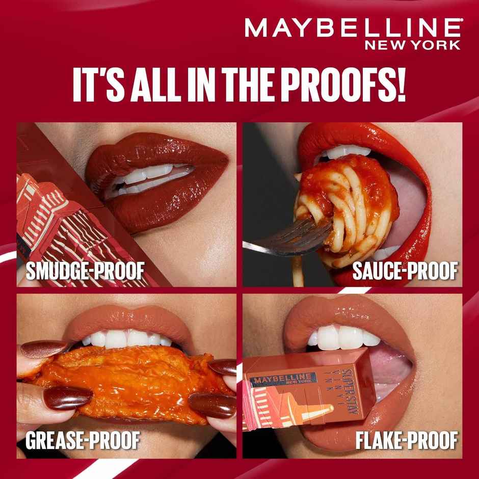 Maybelline Superstay Vinyl Ink - Longwear Shine Lip Color, Barbecue
